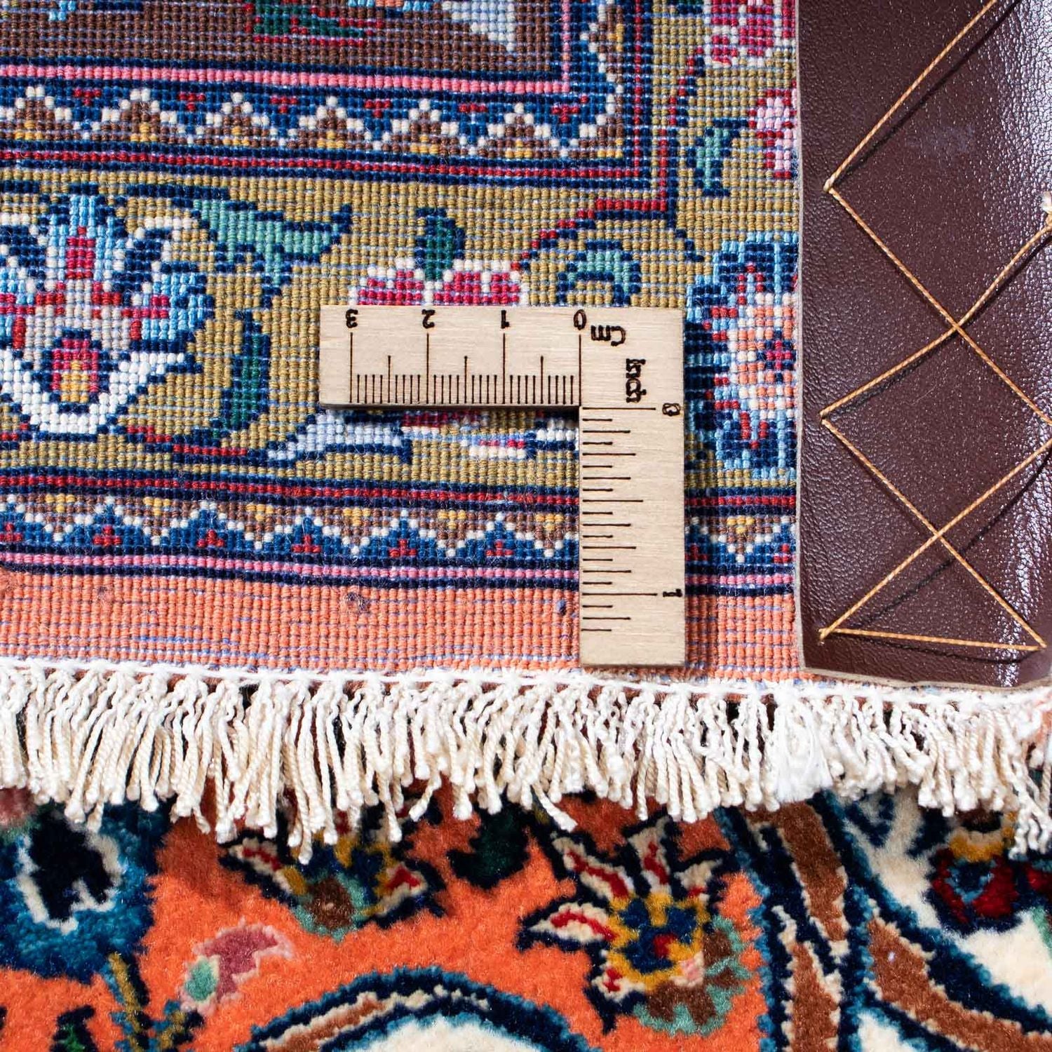 Tapis persan - Ghom - 219 x 135 cm - rouille