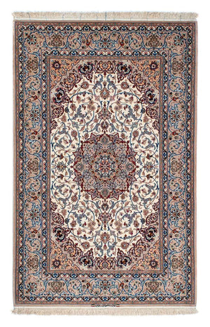 Tapis en soie - Ghom soie - Premium - 202 x 128 cm - beige