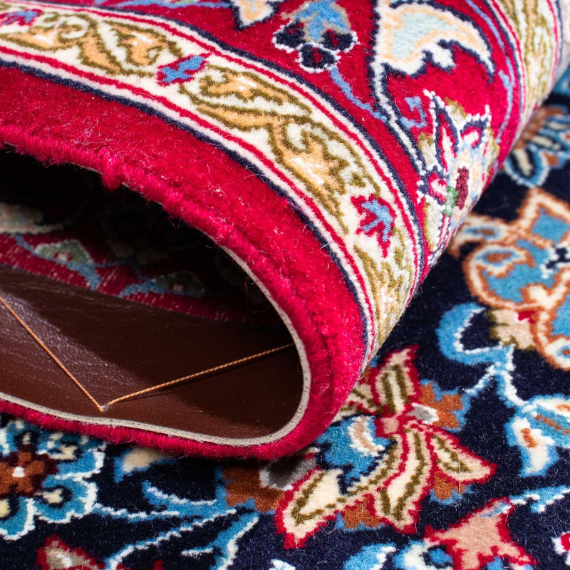 Tapis persan - Isfahan - Premium - 104 x 72 cm - bleu foncé