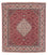 Tapis persan - Bidjar carré  - 115 x 101 cm - rouge
