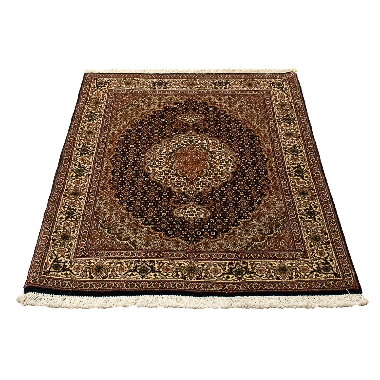 Tapis persan - Tabriz - Royal - 114 x 83 cm - bleu foncé