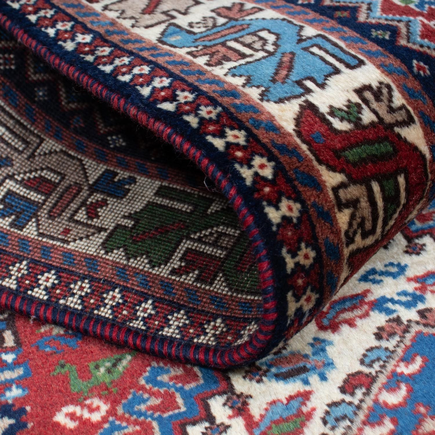 Tapis de couloir Tapis persan - Nomadic - 205 x 78 cm - rouge clair