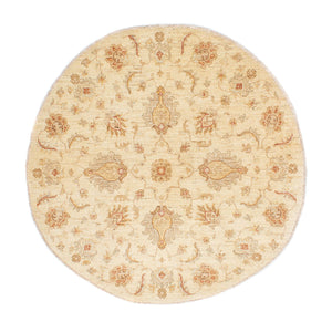 Tapis Ziegler ronde  - 150 x 148 cm - beige