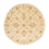 Tapis Ziegler ronde  - 150 x 148 cm - beige
