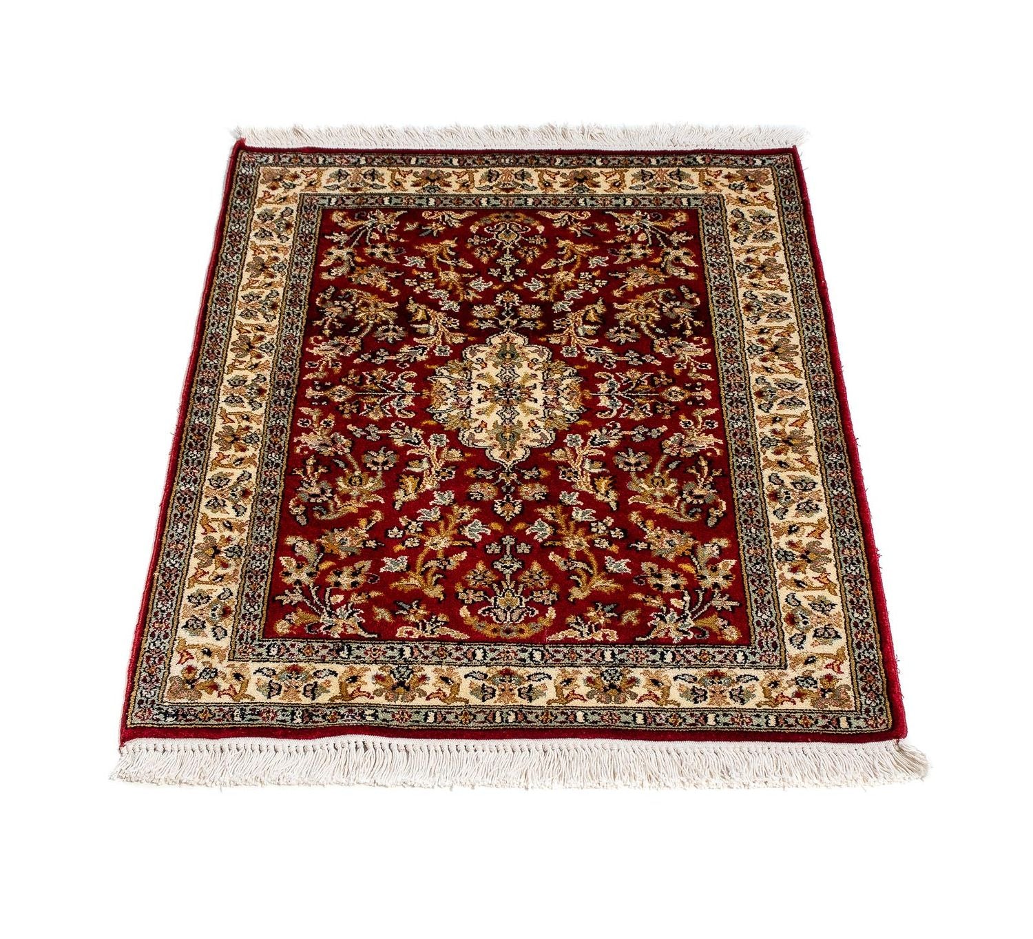 Tapis persan - Classique - 89 x 62 cm - rouge foncé