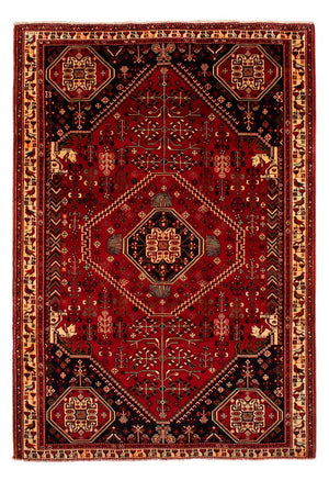 Tapis persan - Nomadic - 291 x 210 cm - rouge foncé