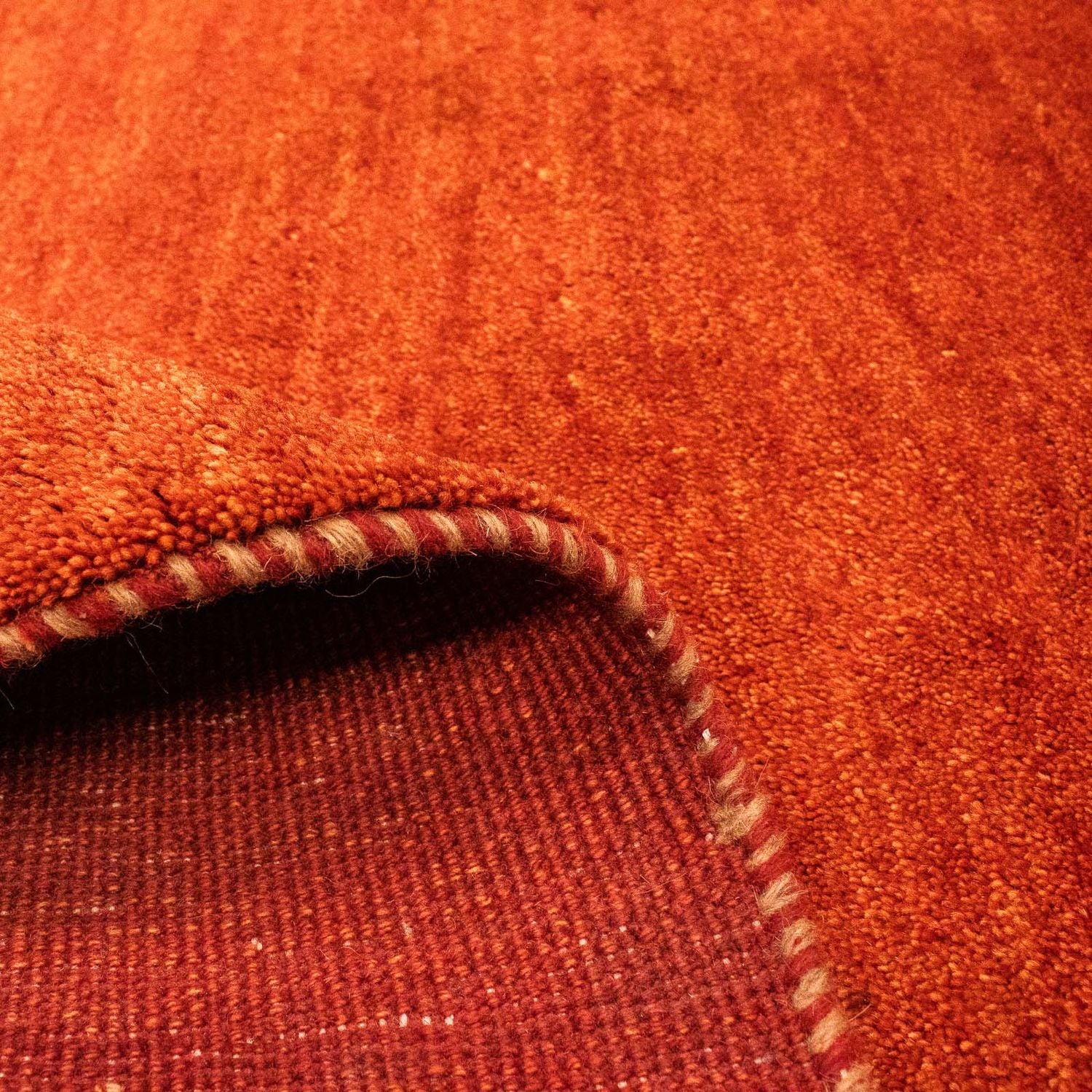 Tapis Gabbeh - Persan - 190 x 155 cm - rouille