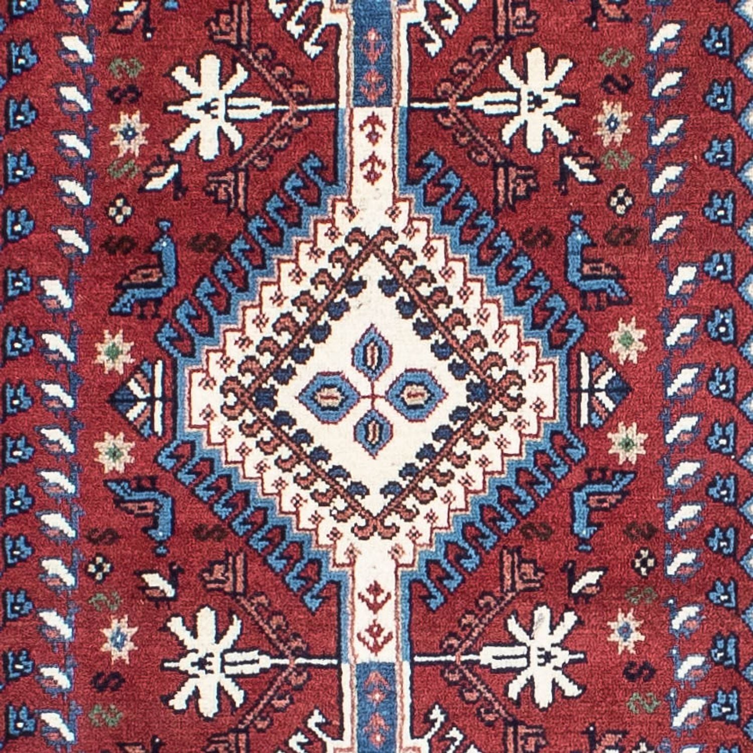 Tapis de couloir Tapis persan - Nomadic - 290 x 81 cm - rouge