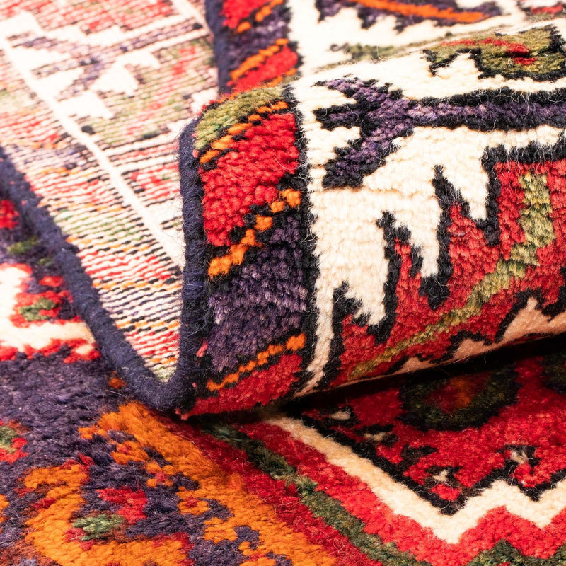 Tapis persan - Nomadic - 139 x 111 cm - rouge foncé