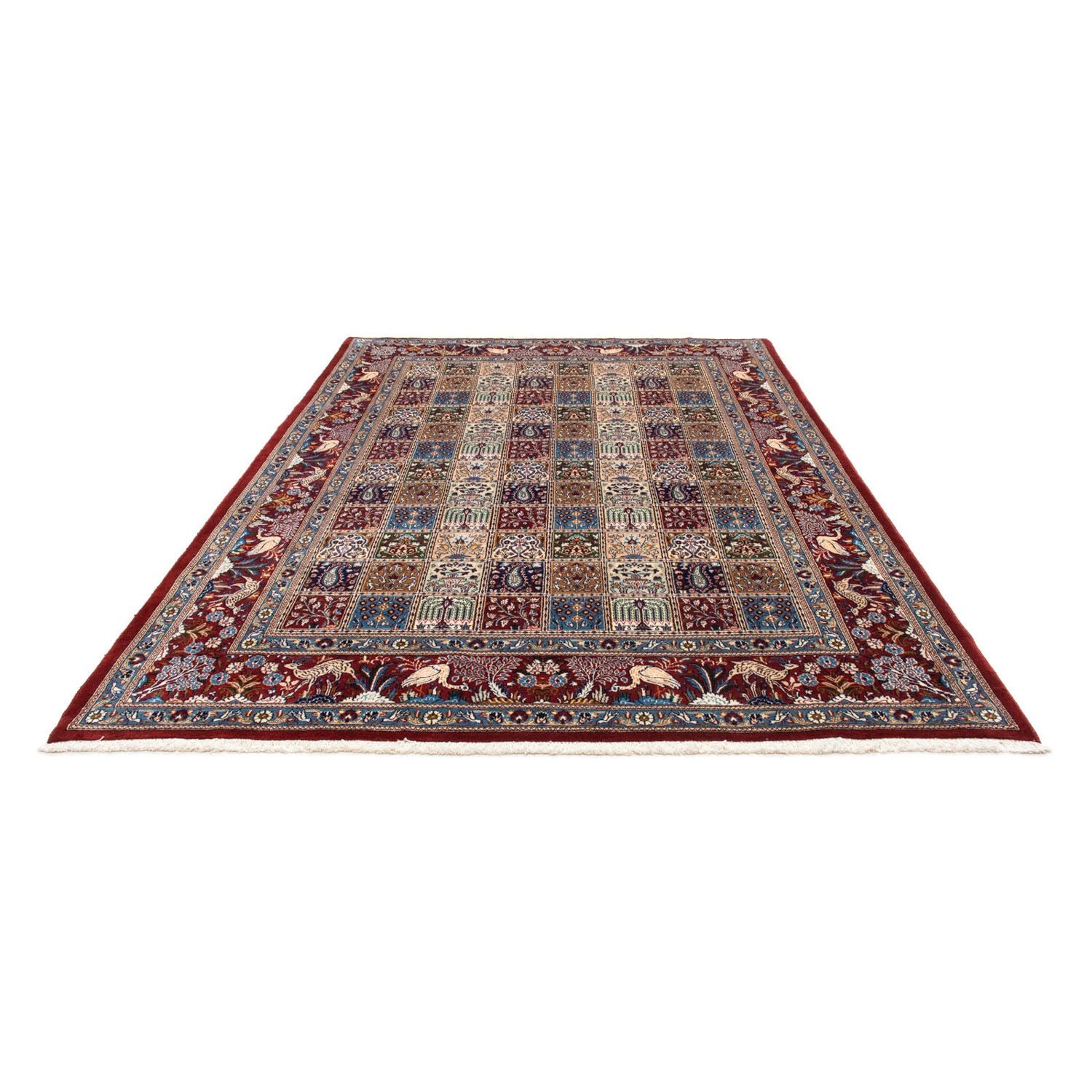 Tapis persan - Classique - 295 x 198 cm - rouge foncé