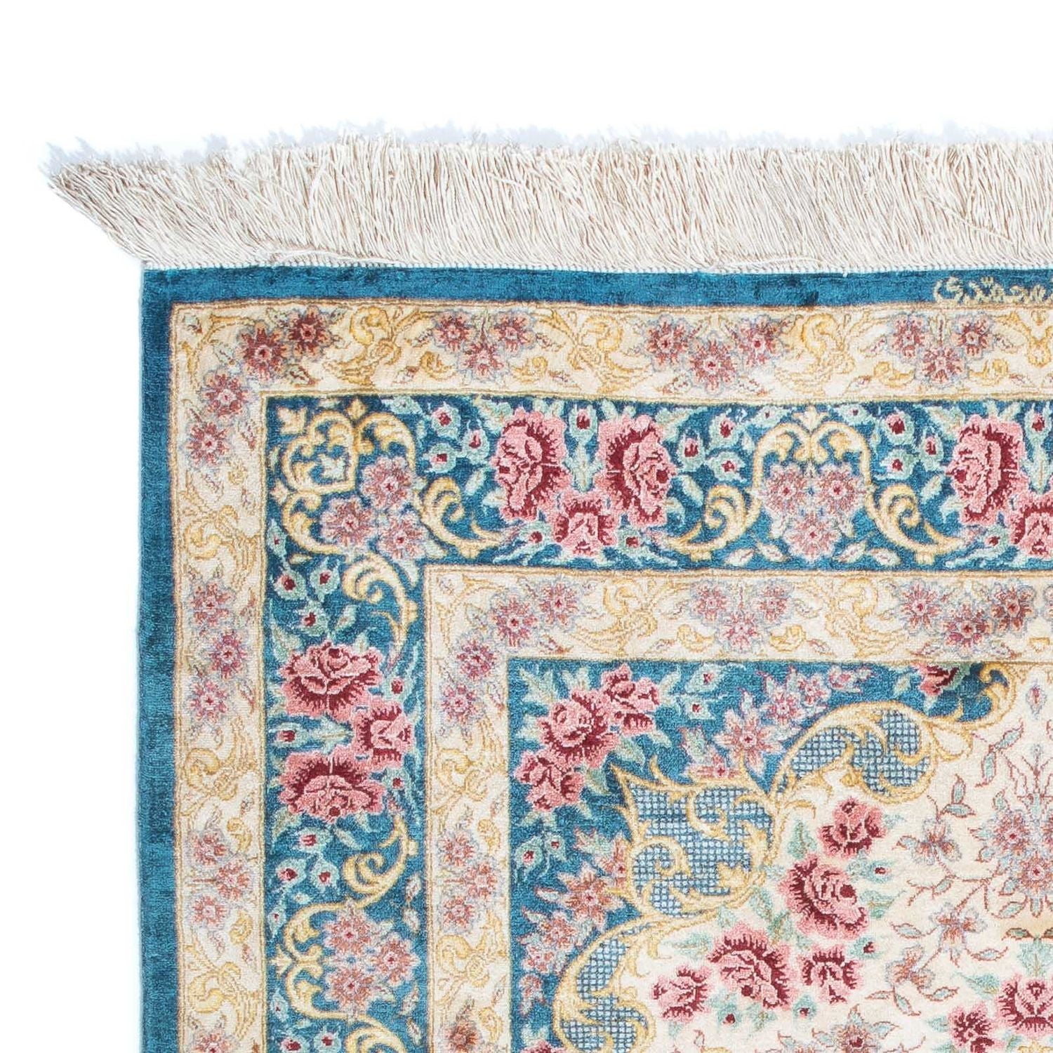 Perserteppich - Ghom 123 x 77 cm - beige