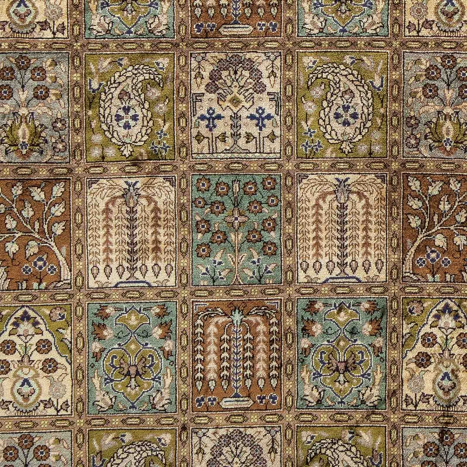 Perserteppich - Ghom 93 x 59 cm - mehrfarbig