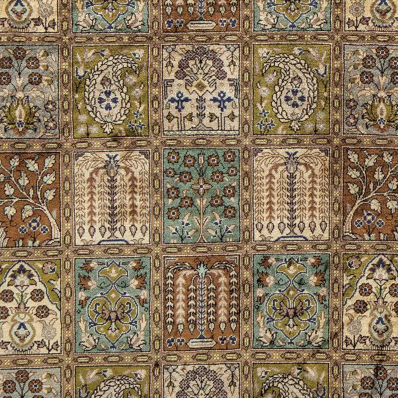 Perserteppich - Ghom 93 x 59 cm - mehrfarbig