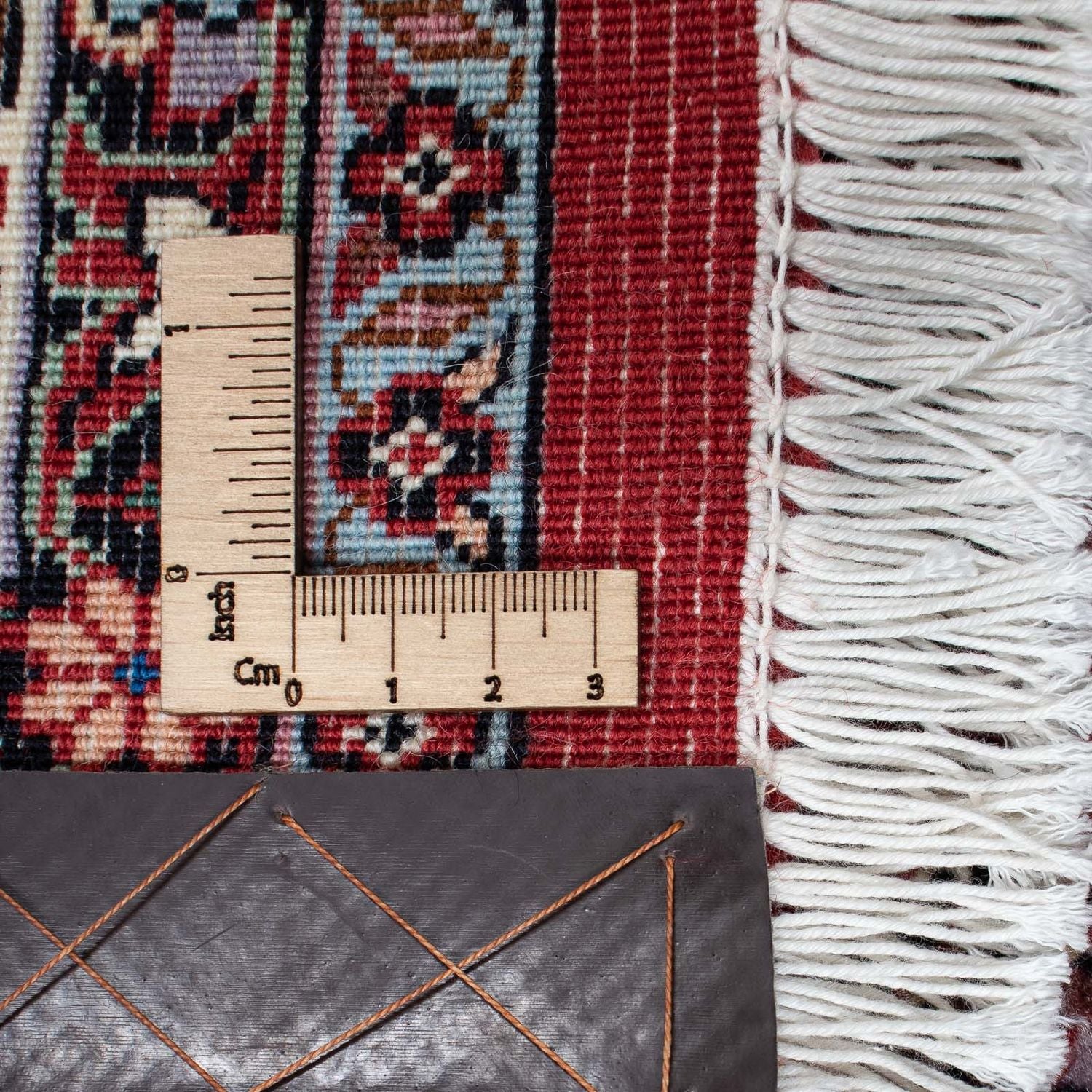 Tapis persan - Bidjar - 208 x 134 cm - rouge foncé