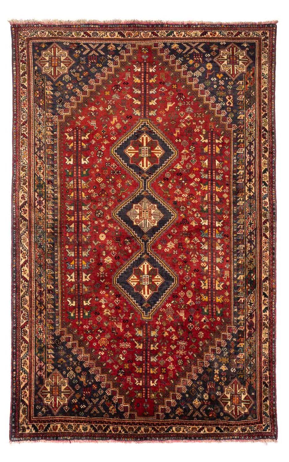 Tapis persan - Nomadic - 267 x 174 cm - rouge