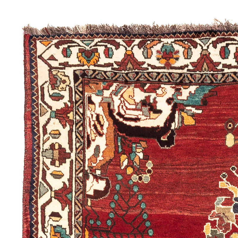 Tapis persan - Nomadic - 240 x 150 cm - rouge foncé