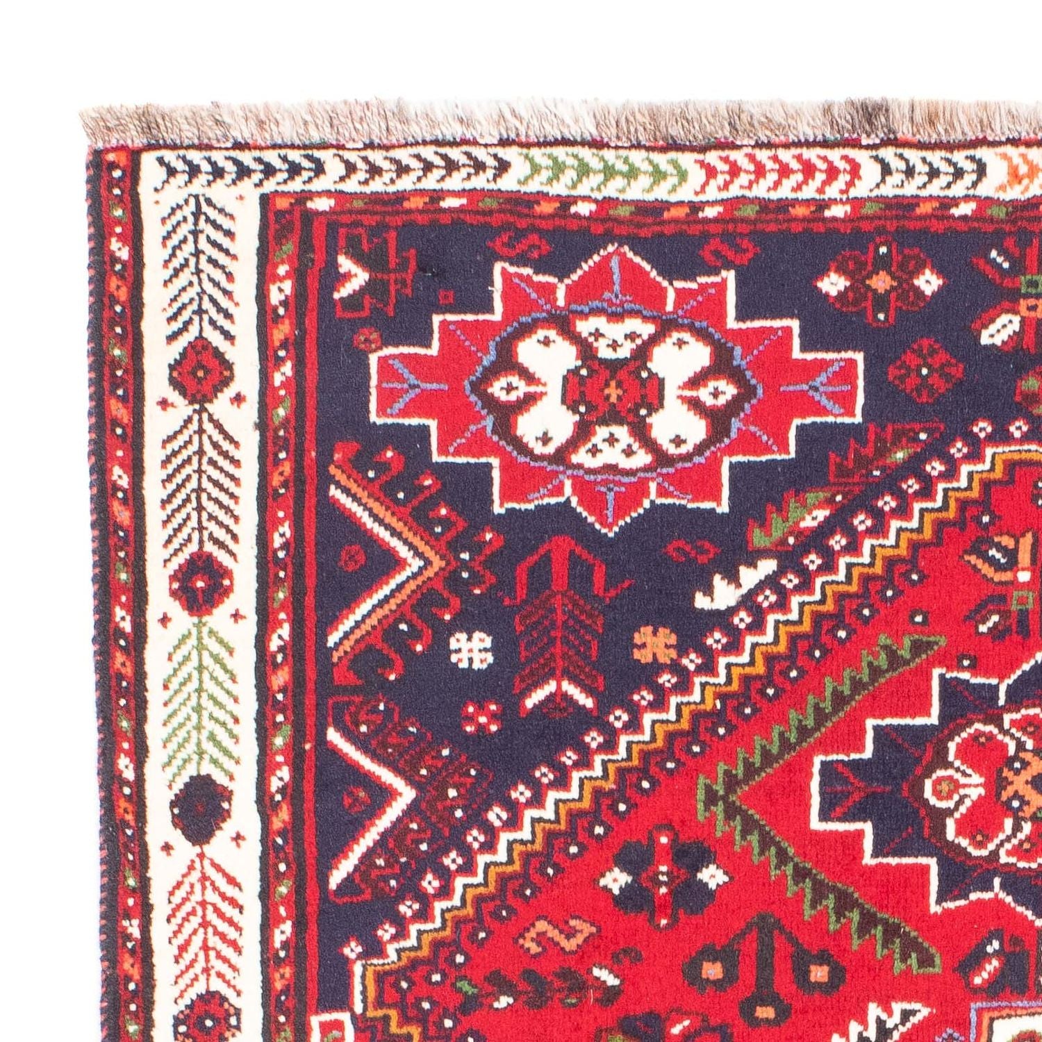 Tapis persan - Nomadic - 158 x 117 cm - rouge foncé