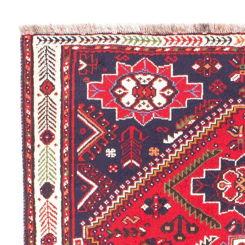 Tapis persan - Nomadic - 158 x 117 cm - rouge foncé