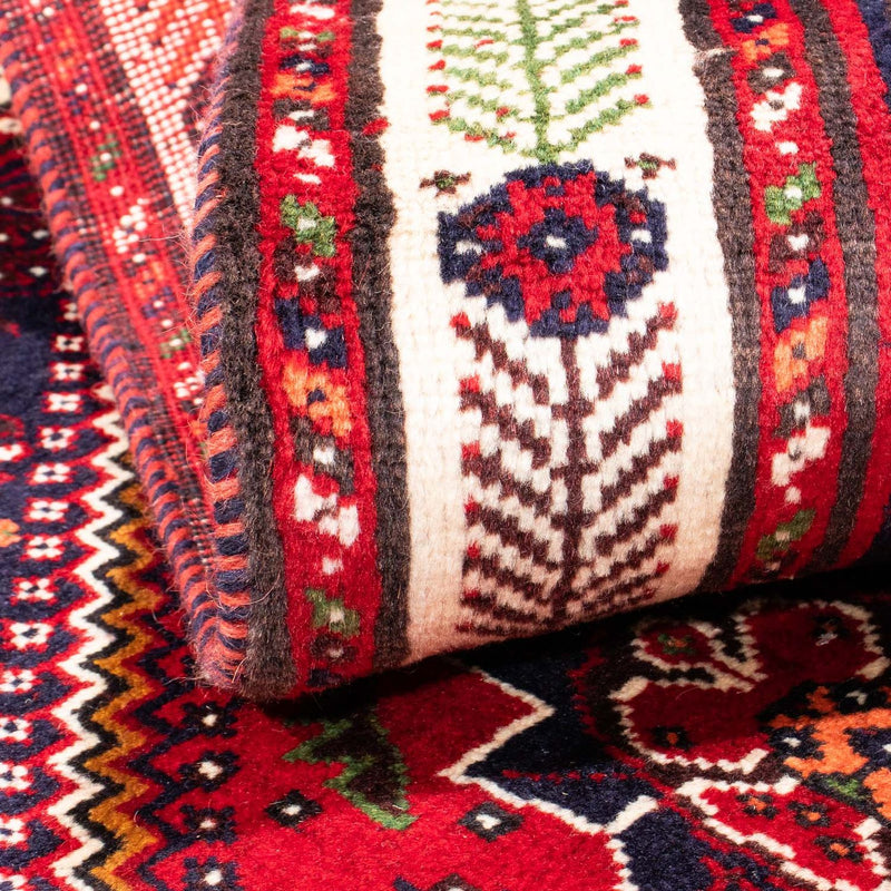 Tapis persan - Nomadic - 158 x 117 cm - rouge foncé