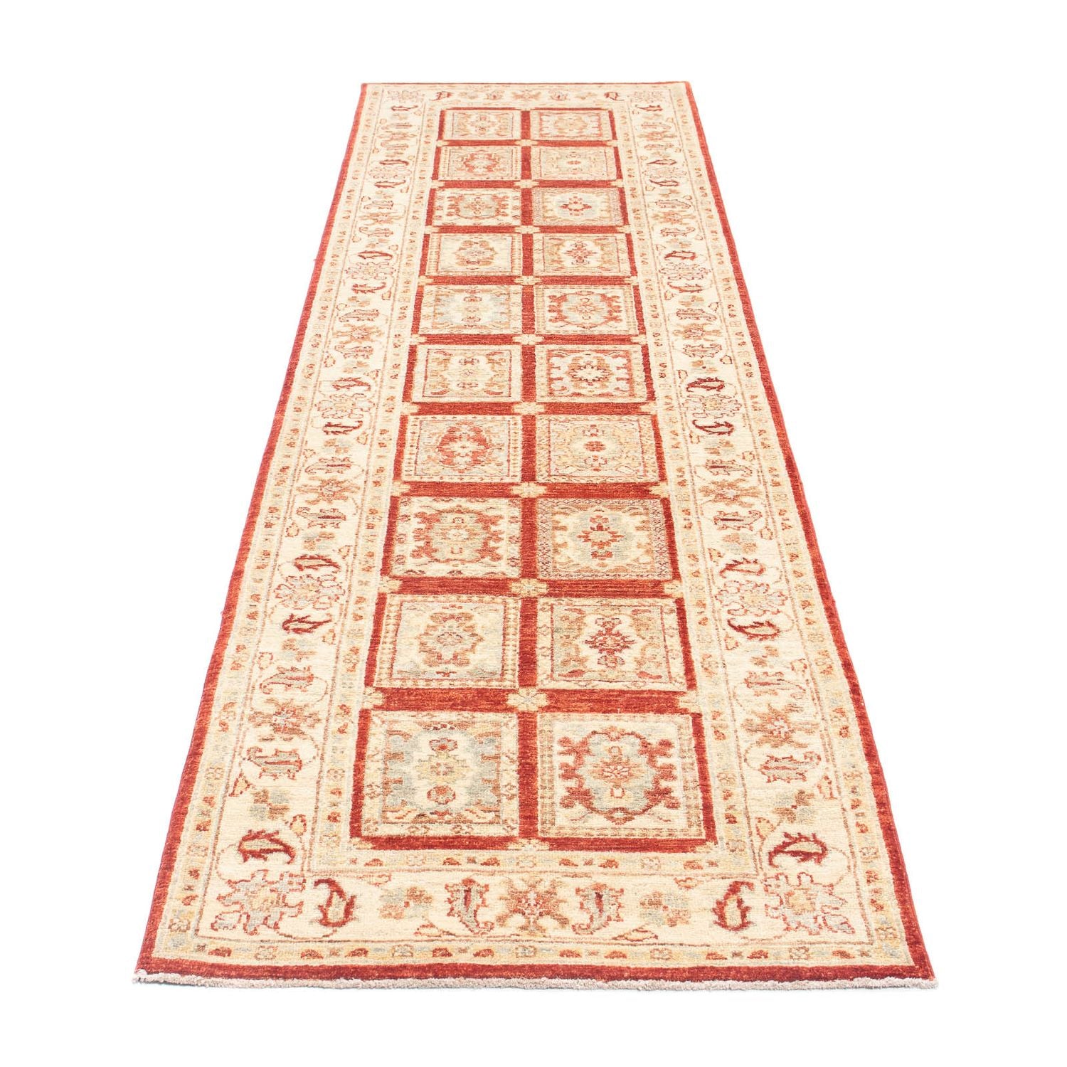 Tapis de couloir Tapis persan - Nomadic - 291 x 80 cm - rouge