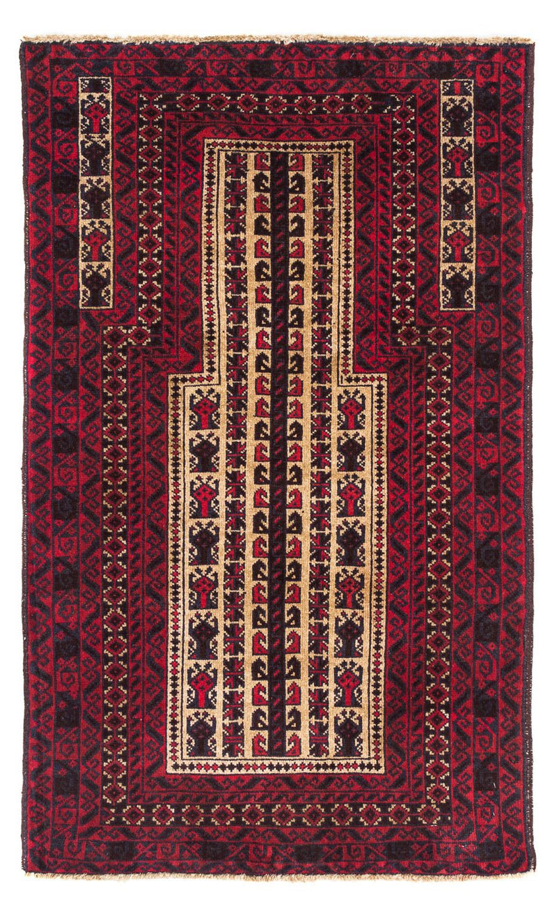 Tapis Belutsch - 130 x 82 cm - rouge foncé