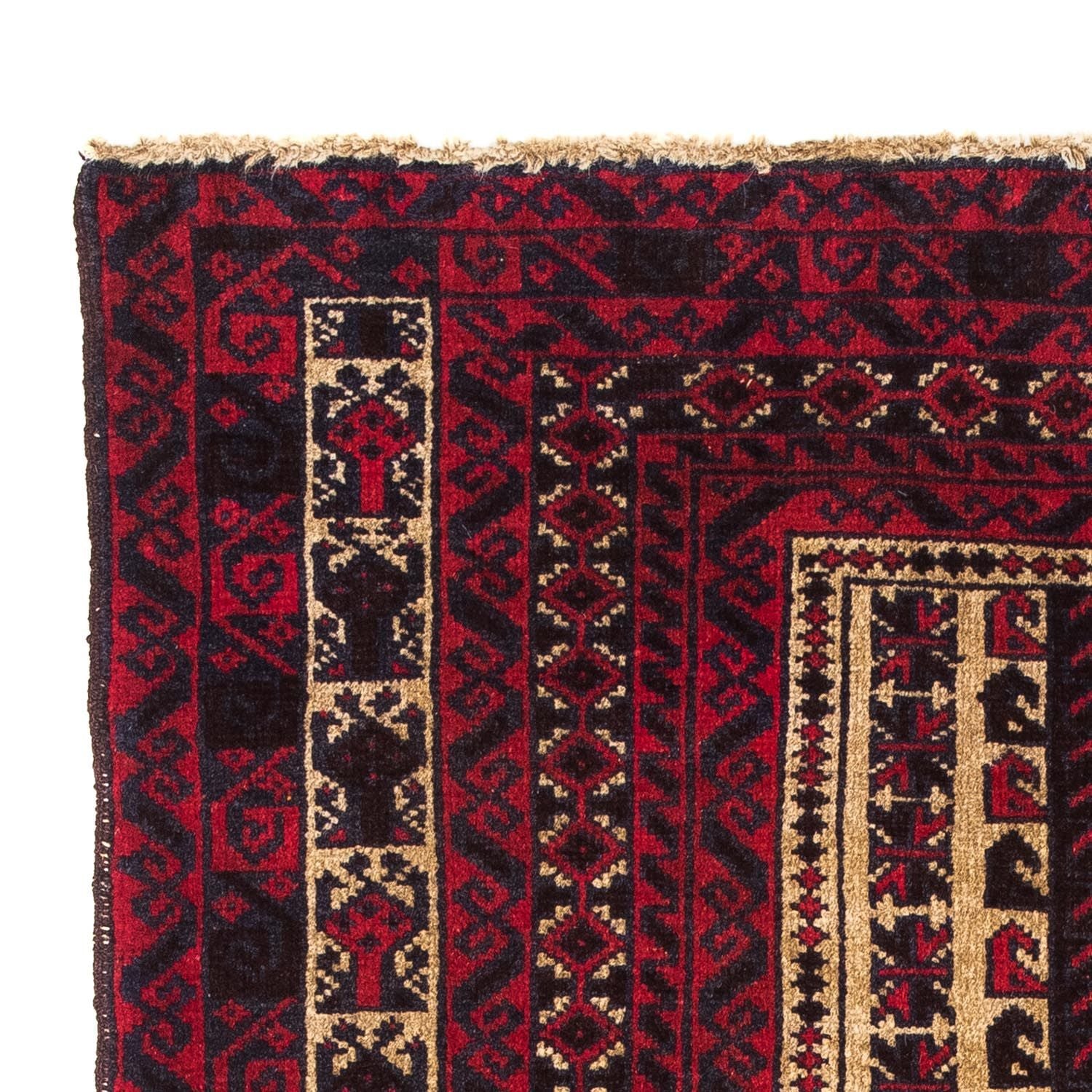 Tapis Belutsch - 130 x 82 cm - rouge foncé