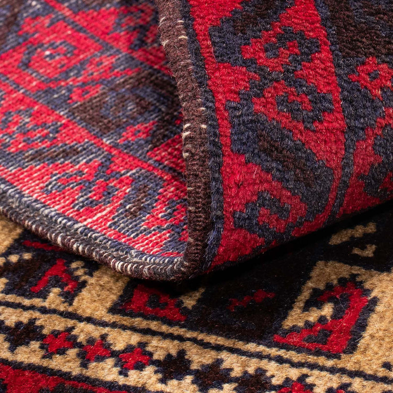 Tapis Belutsch - 130 x 82 cm - rouge foncé