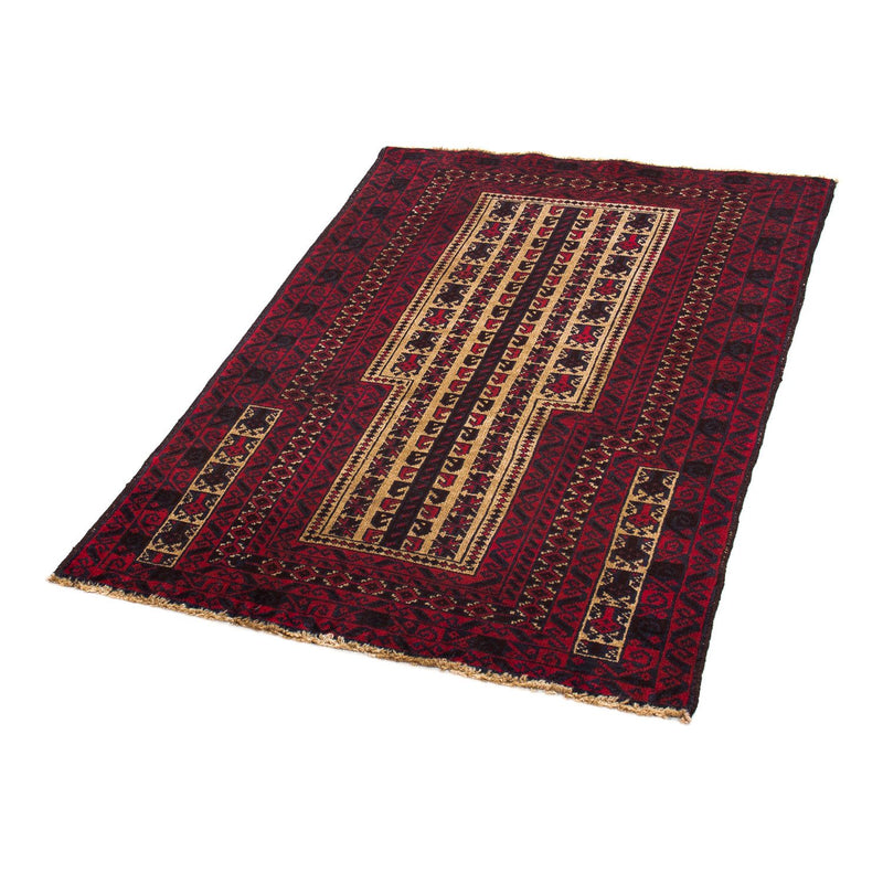 Tapis Belutsch - 130 x 82 cm - rouge foncé