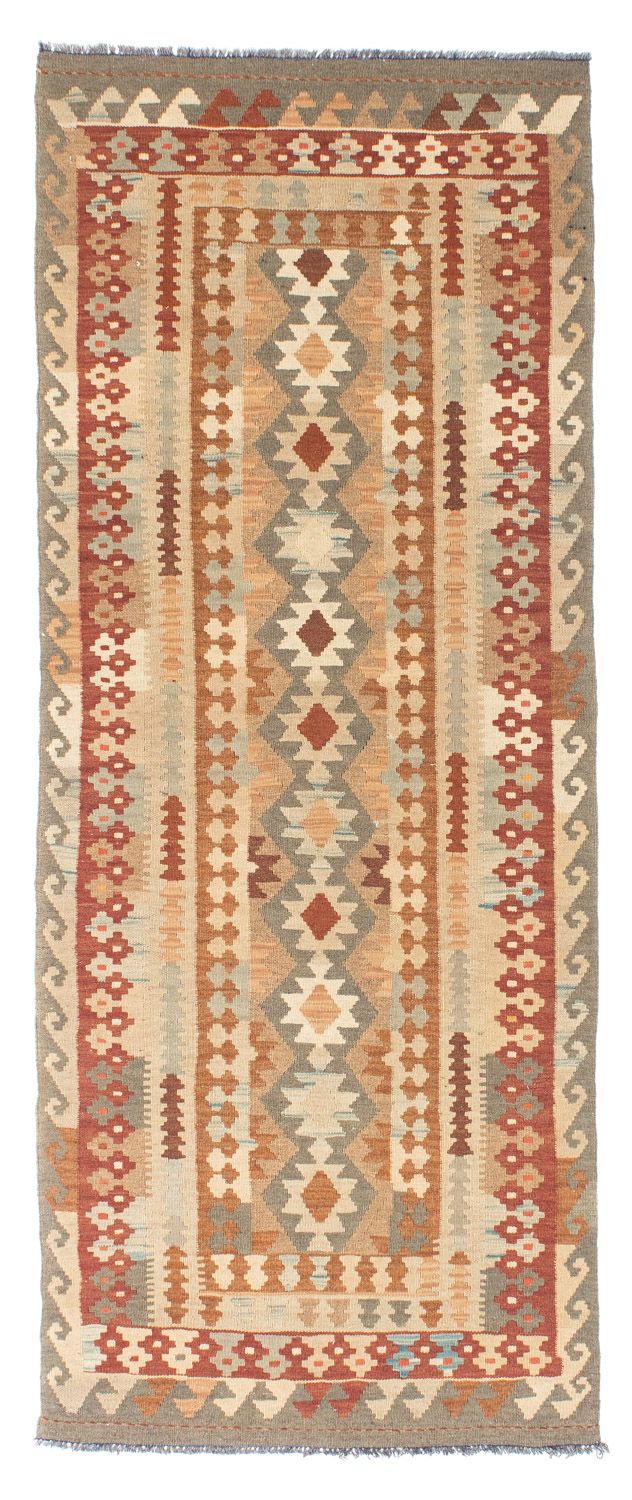 Tapis de couloir Tapis Kelim - Oriental - 200 x 78 cm - beige