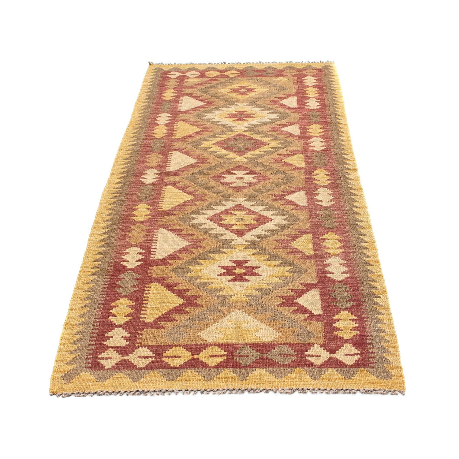 Tapis de couloir Tapis Kelim - Oriental - 192 x 77 cm - marron clair