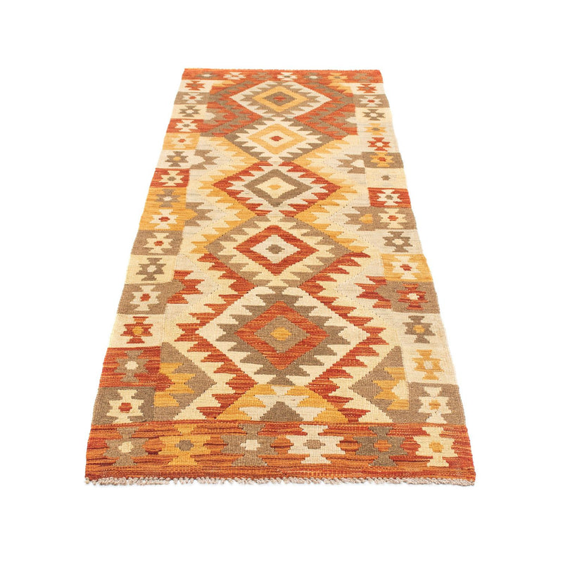 Tapis de couloir Tapis Kelim - Oriental - 197 x 69 cm - beige