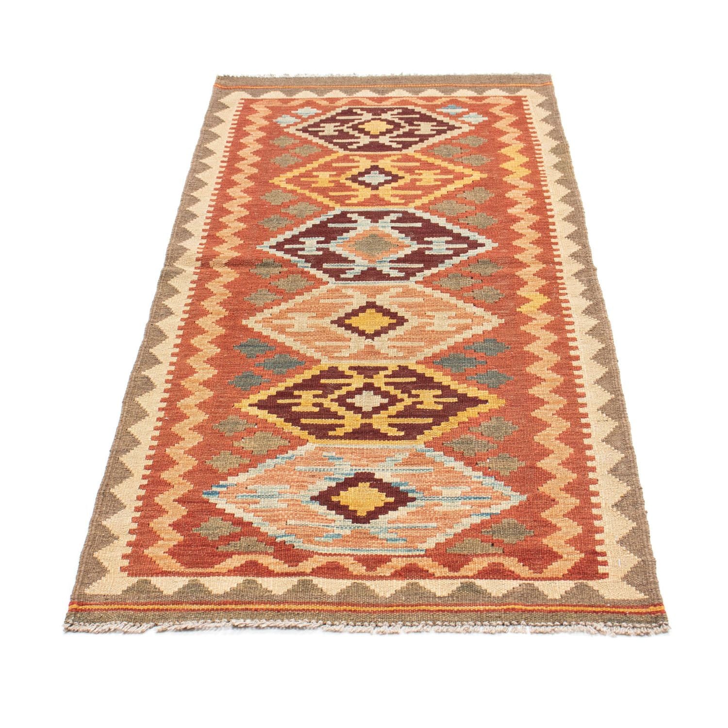 Kelim Teppich - Oriental 193 x 75 cm - braun