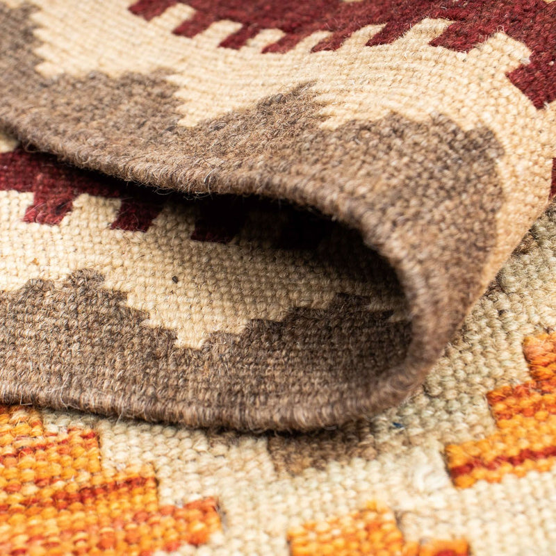 Tapis de couloir Tapis Kelim - Oriental - 202 x 73 cm - beige