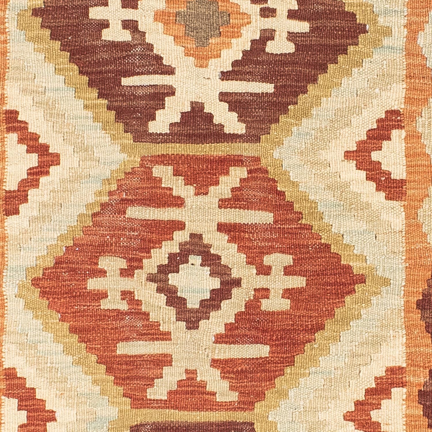 Tapis de couloir Tapis Kelim - Oriental - 203 x 73 cm - beige