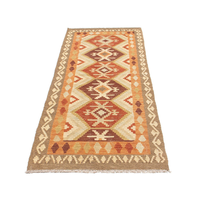 Tapis de couloir Tapis Kelim - Oriental - 203 x 73 cm - beige