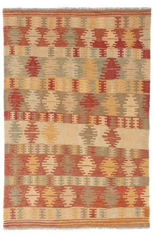 Tapis Kelim - Oriental - 199 x 151 cm - multicolore