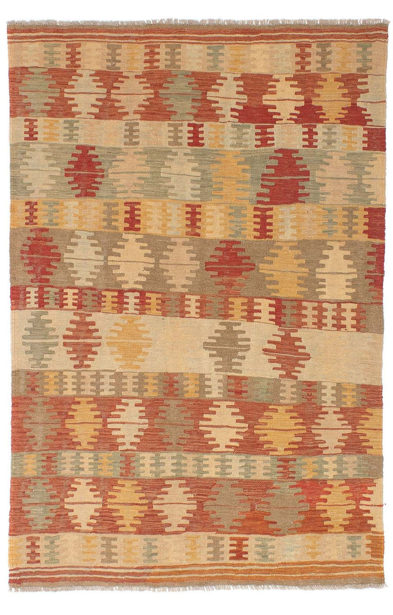 Tapis Kelim - Oriental - 199 x 151 cm - multicolore