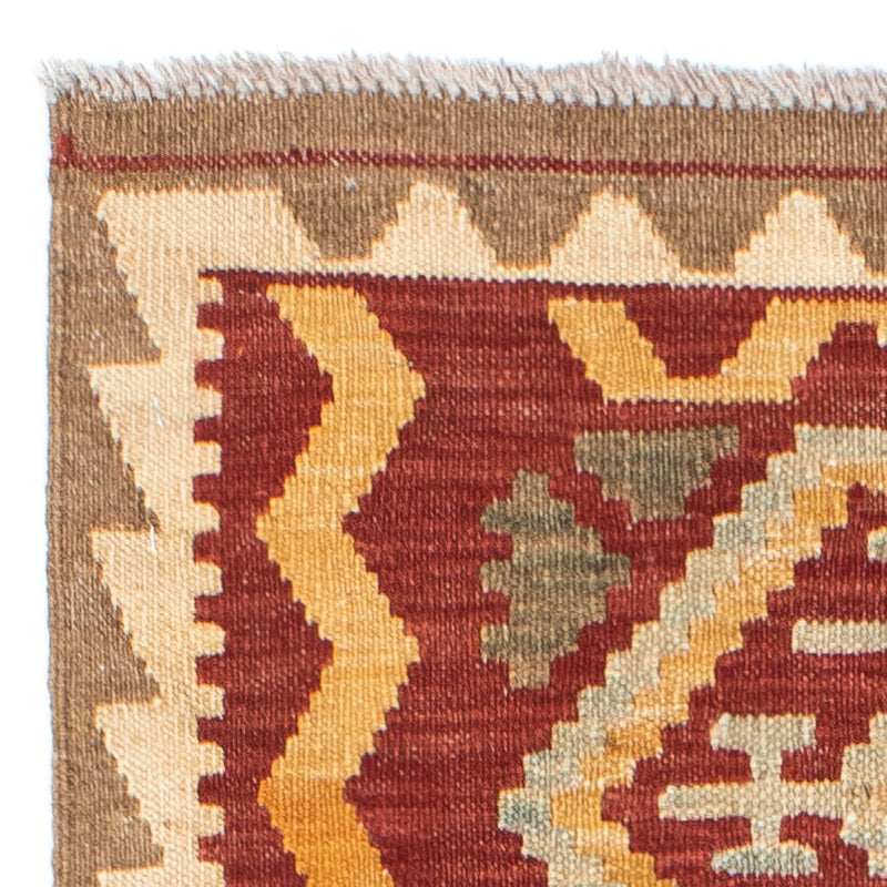 Tapis de couloir Tapis Kelim - Oriental - 196 x 76 cm - marron clair