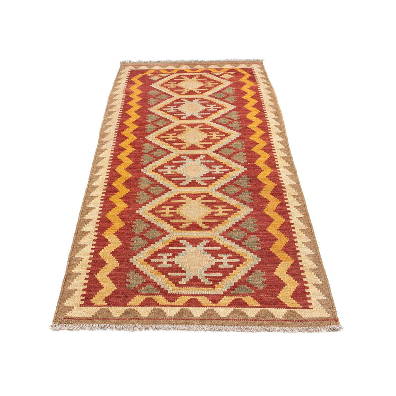 Tapis de couloir Tapis Kelim - Oriental - 196 x 76 cm - marron clair