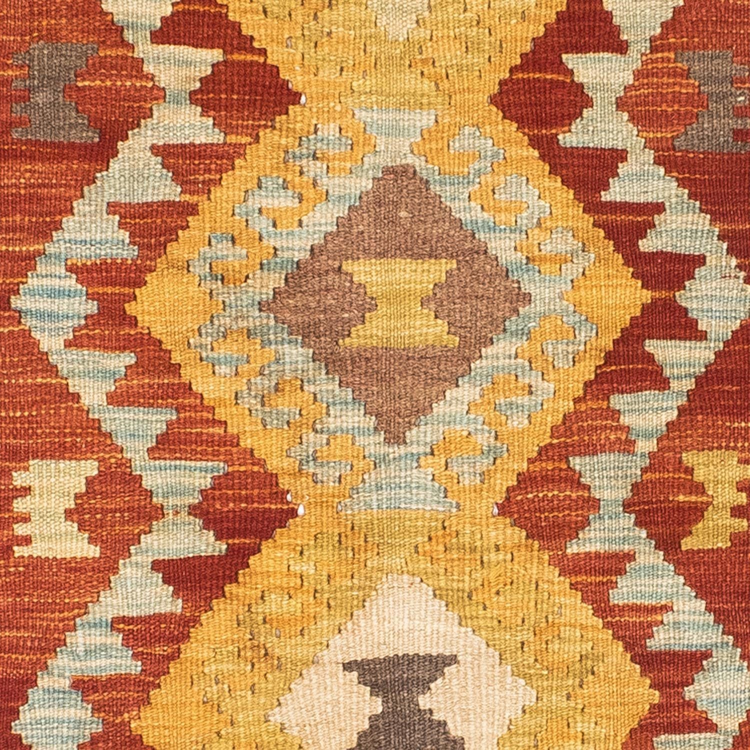 Tapis de couloir Tapis Kelim - Oriental - 205 x 78 cm - rouille
