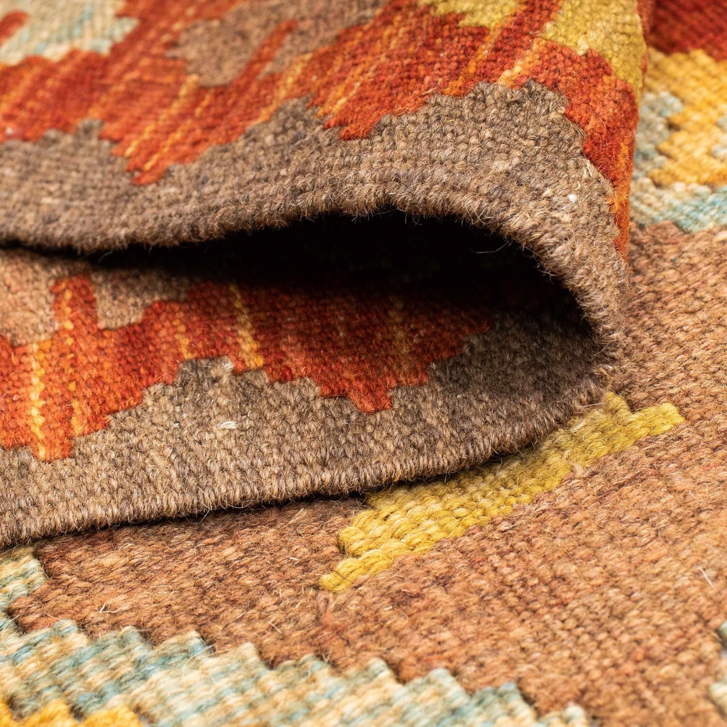Tapis de couloir Tapis Kelim - Oriental - 205 x 78 cm - rouille