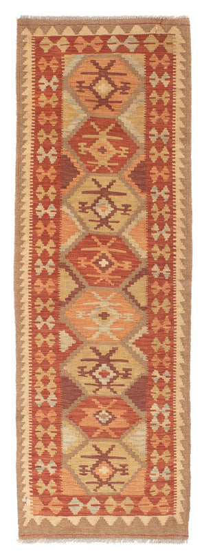Tapis de couloir Tapis Kelim - Splash - 203 x 68 cm - multicolore