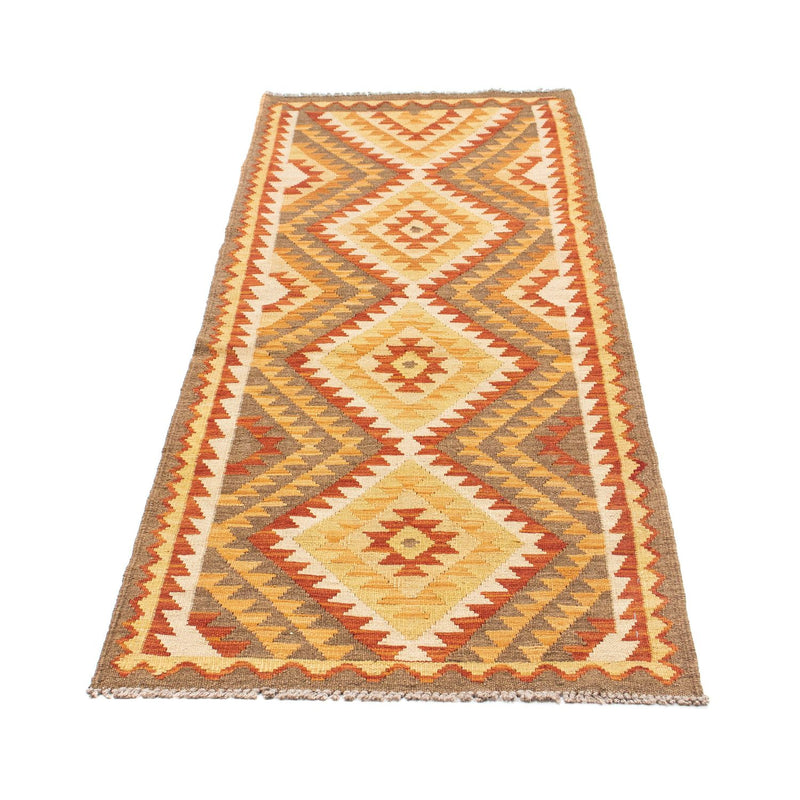 Tapis de couloir Tapis Kelim - Oriental - 192 x 69 cm - marron clair