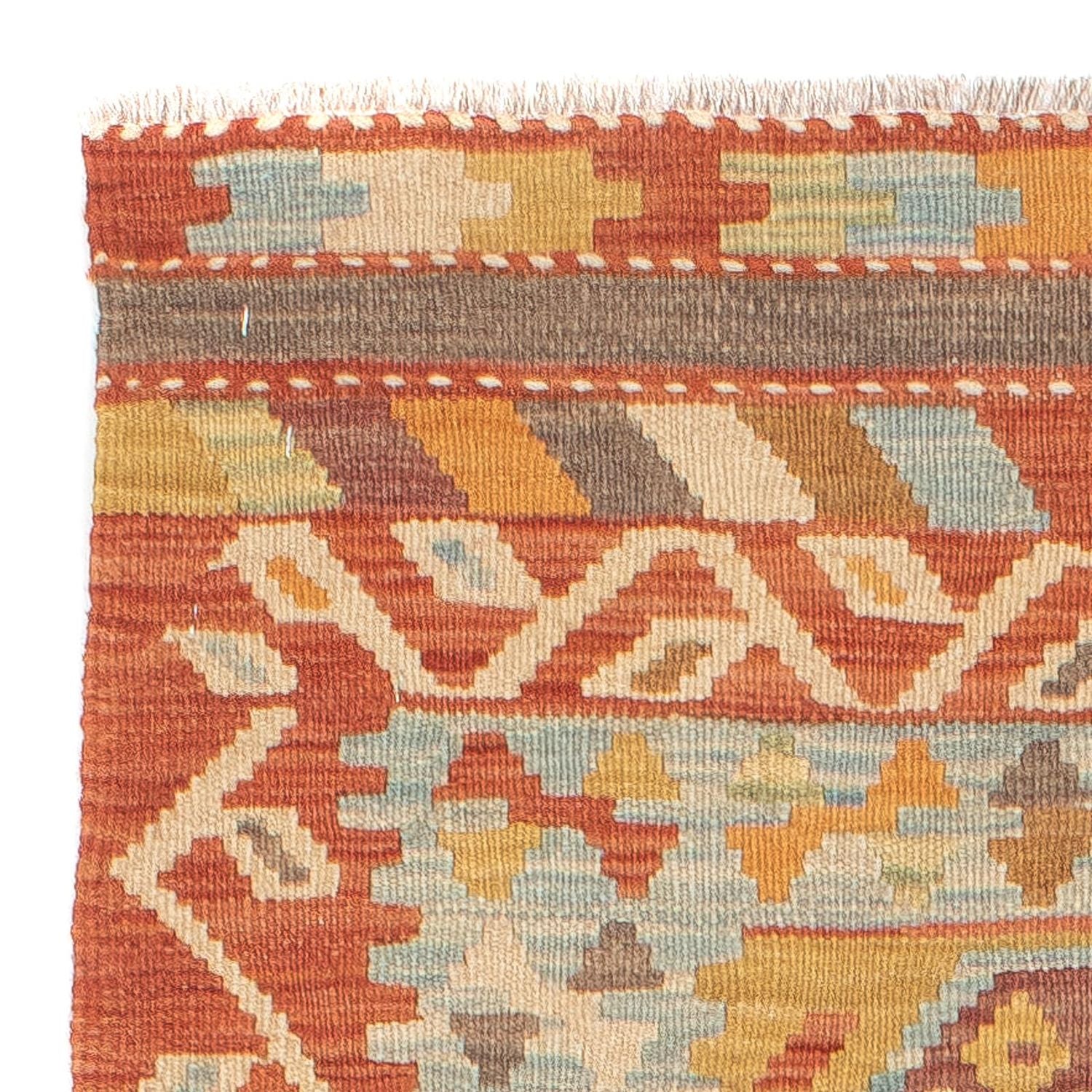 Tapis de couloir Tapis Kelim - Splash - 194 x 65 cm - multicolore