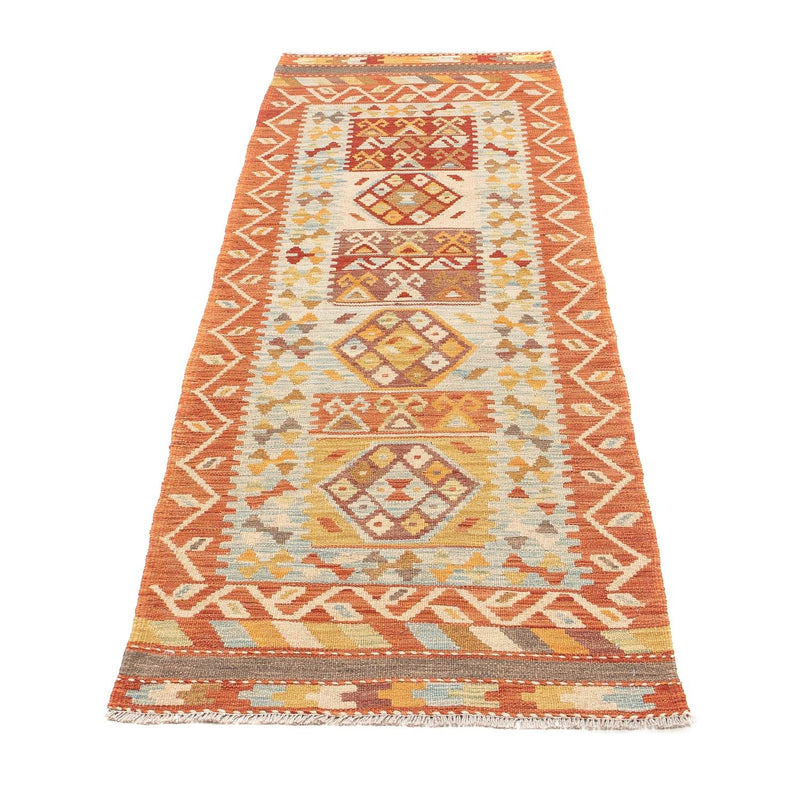 Tapis de couloir Tapis Kelim - Splash - 194 x 65 cm - multicolore