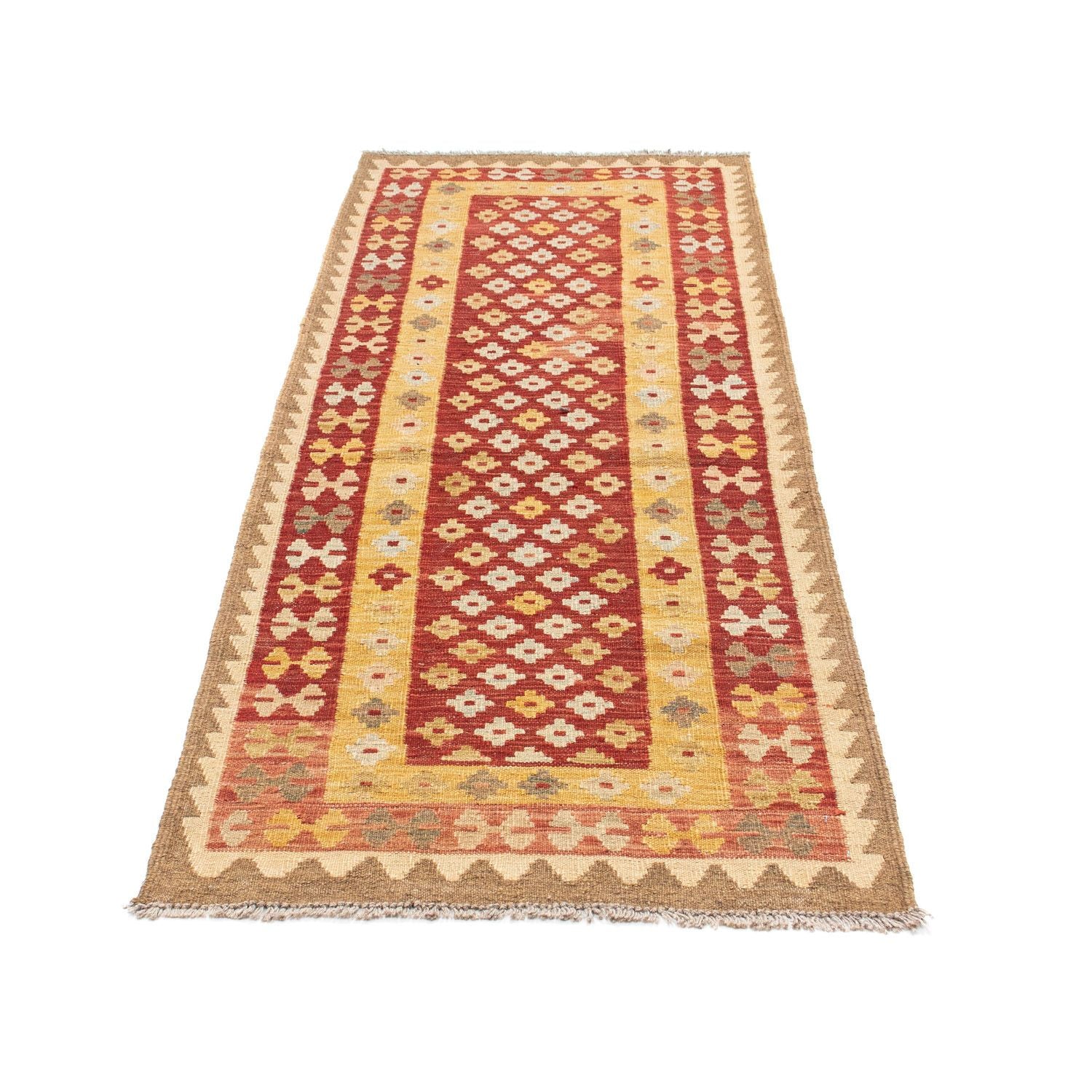 Kelim Teppich - Oriental 197 x 73 cm - rost