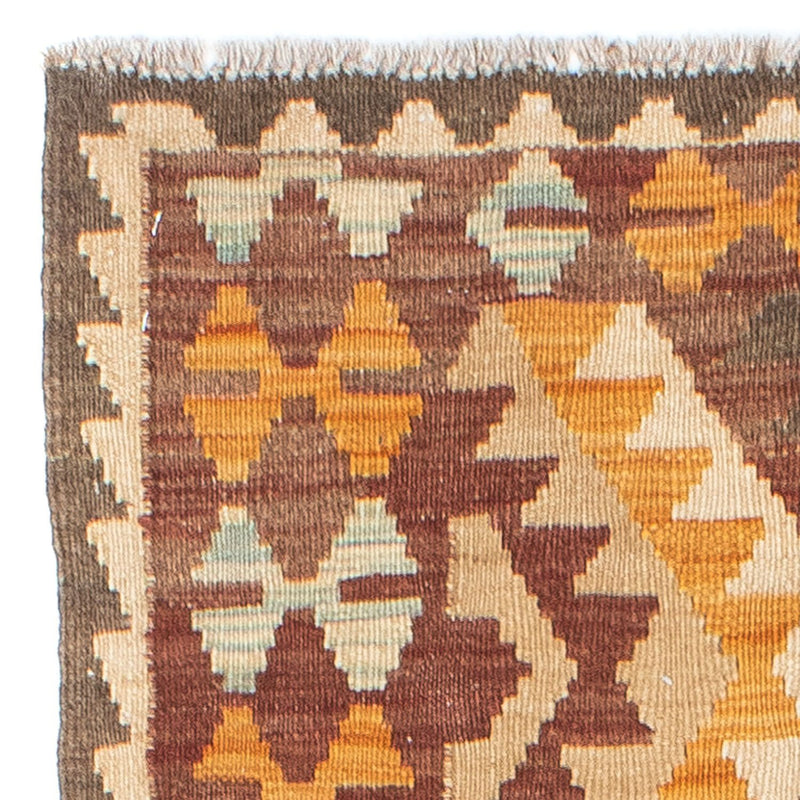 Tapis de couloir Tapis Kelim - Oriental - 194 x 63 cm - beige