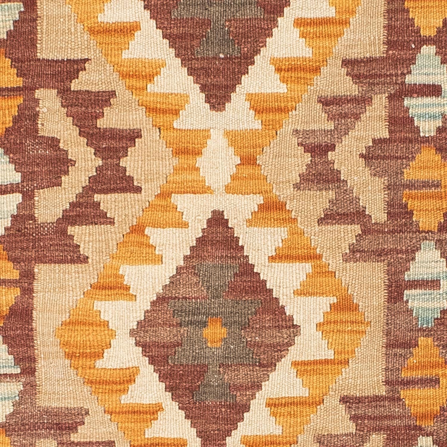 Tapis de couloir Tapis Kelim - Oriental - 194 x 63 cm - beige
