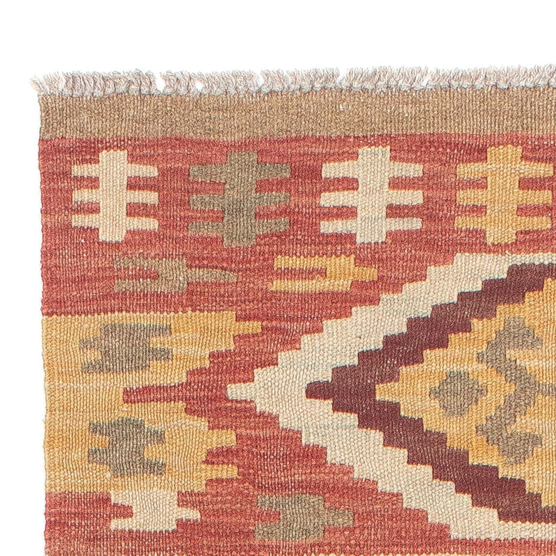 Tapis de couloir Tapis Kelim - Splash - 205 x 64 cm - multicolore