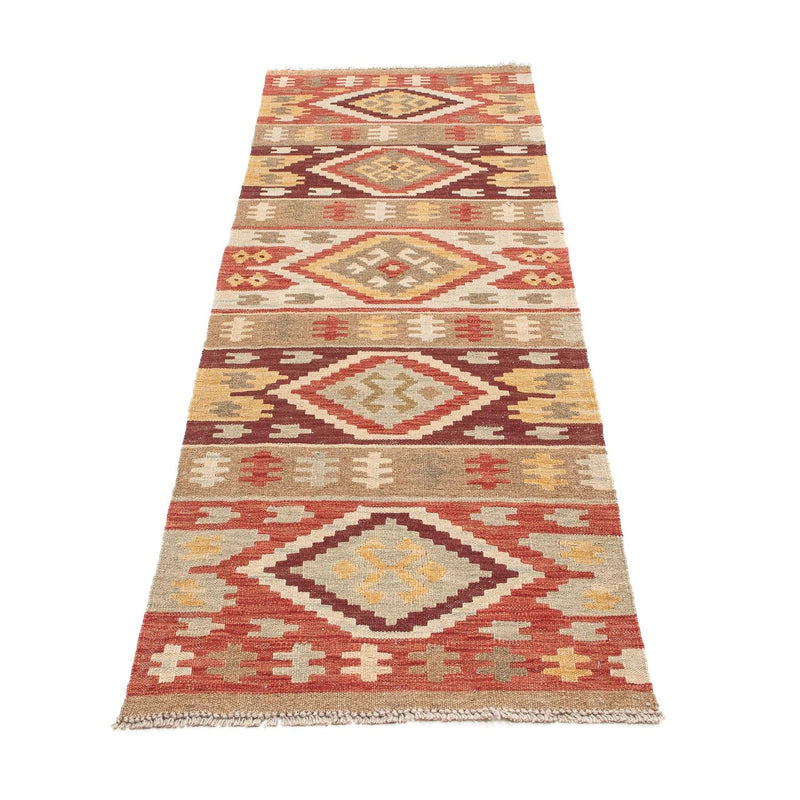 Tapis de couloir Tapis Kelim - Splash - 205 x 64 cm - multicolore